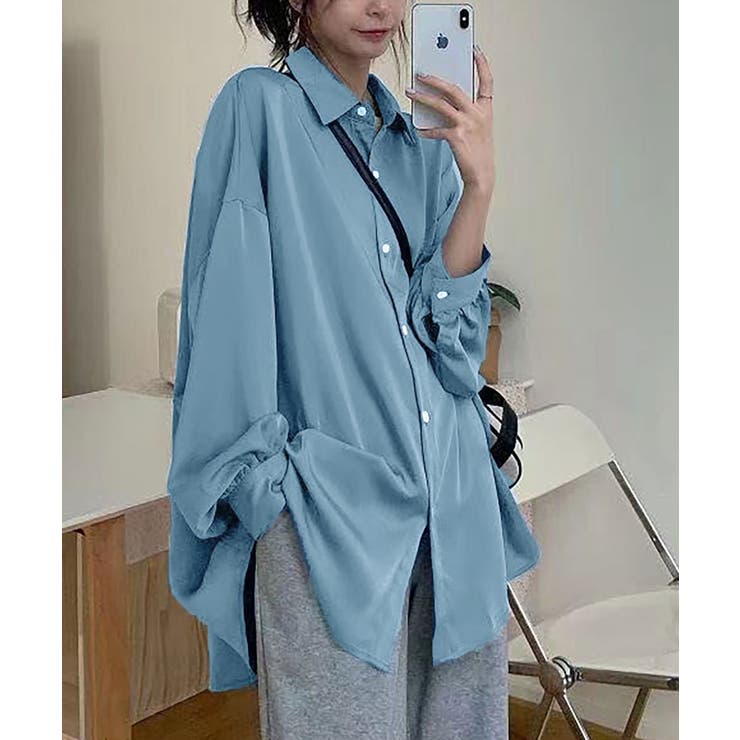 無地長袖ブラウス レディース トップス | SHUSHU | 詳細画像11 