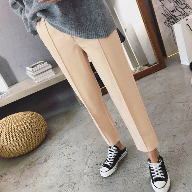 ニットソーアンクル丈テーパードパンツ レディース ボトムス | SHUSHU | 詳細画像4 