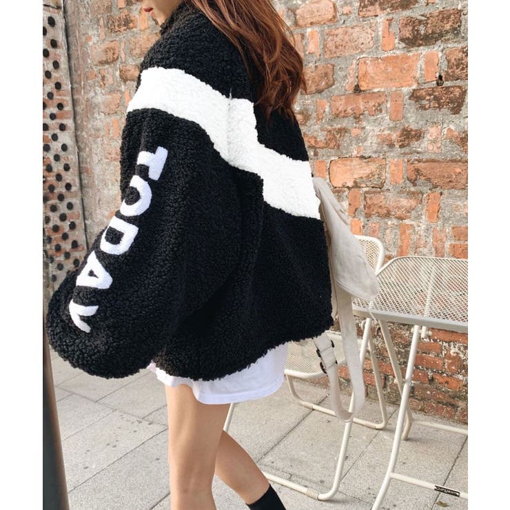 ボアスタンドジップアウター レディース ジャケット | SHUSHU | 詳細画像1 