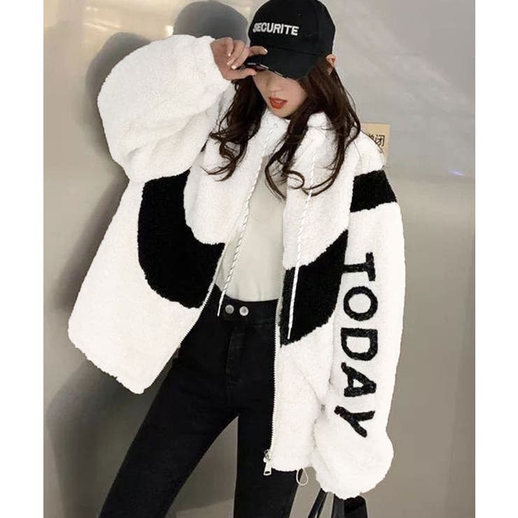 ボアスタンドジップアウター レディース ジャケット | SHUSHU | 詳細画像2 