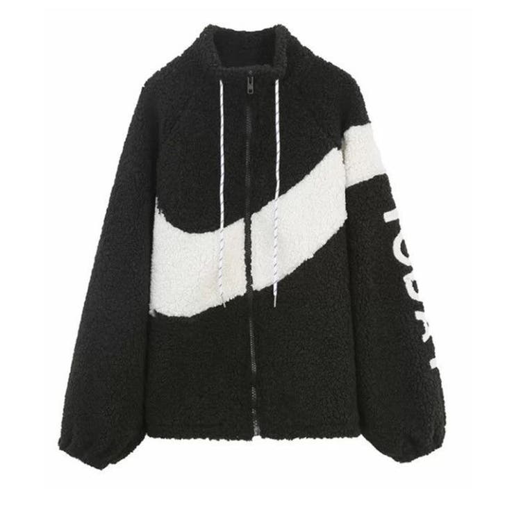 ボアスタンドジップアウター レディース ジャケット[品番：SHUK0001931