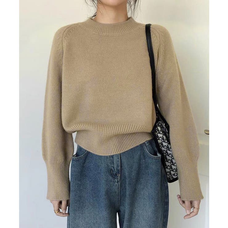 モックネックミドルゲージニット レディース トップス | SHUSHU | 詳細画像2 