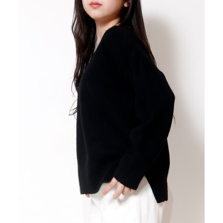 Vネックサイドスリットニット レディース トップス | SHUSHU | 詳細画像12 