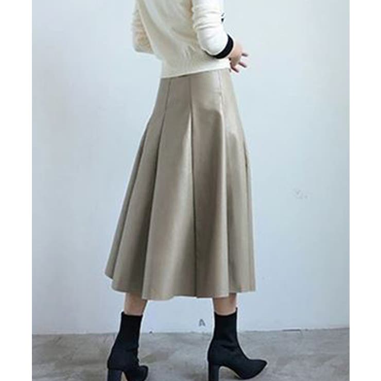 フェイクレザーロングスカート レディース ボトムス | SHUSHU | 詳細画像5 