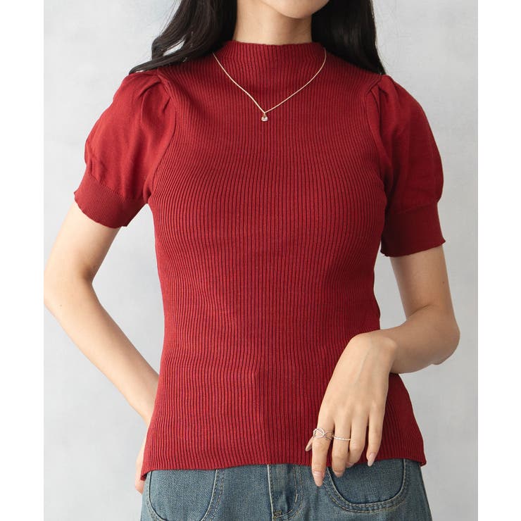 サマーニット レディース 半袖 | SHUSHU | 詳細画像1 