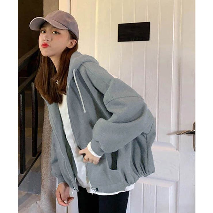 ジップアップパーカー レディース 春 | SHUSHU | 詳細画像6 