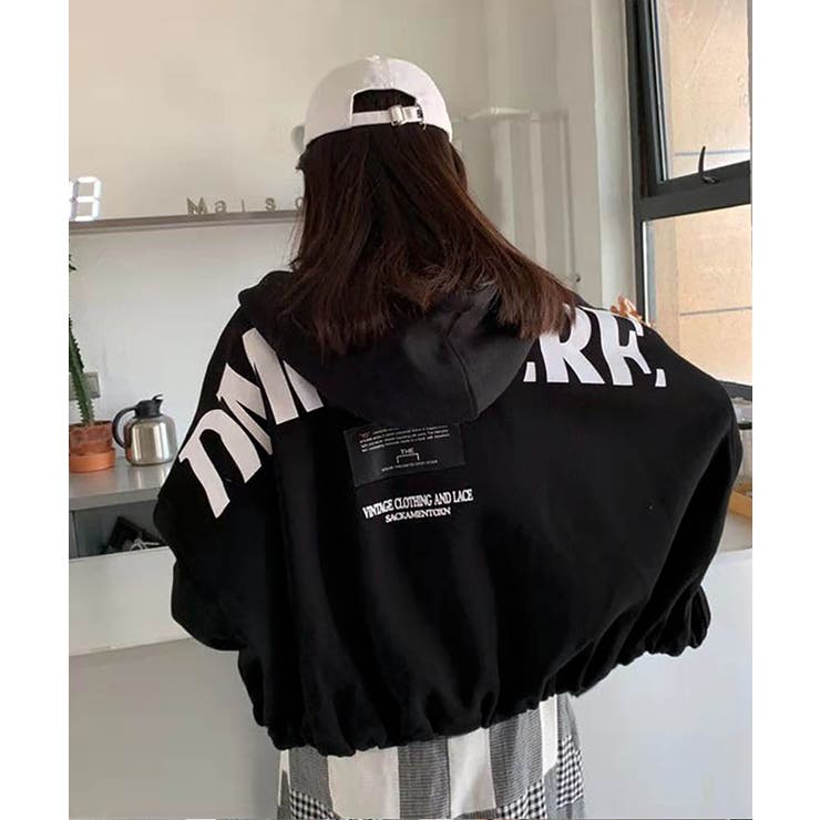 ジップアップパーカー レディース 春 | SHUSHU | 詳細画像1 