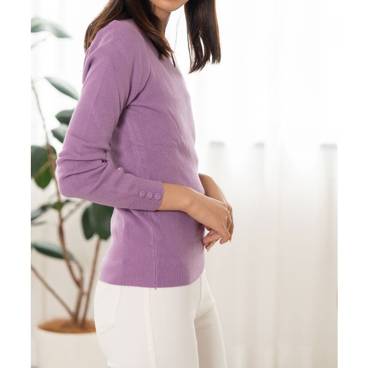 Vネックニット レディース トップス | SHUSHU | 詳細画像18 