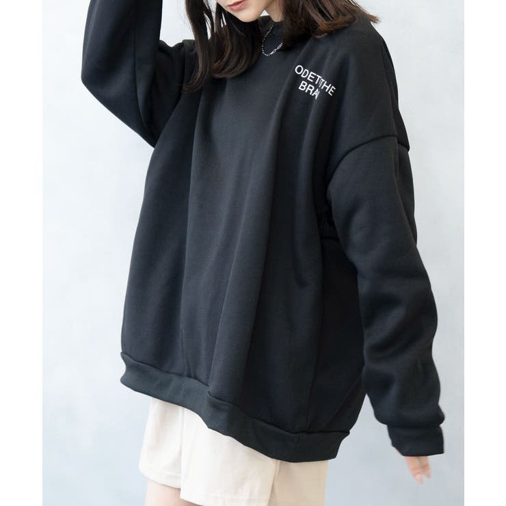 裏起毛スエットトレーナー レディーストップス 秋冬新作 | SHUSHU | 詳細画像2 