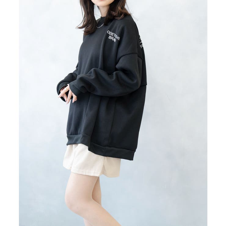 裏起毛スエットトレーナー レディーストップス 秋冬新作 | SHUSHU | 詳細画像3 