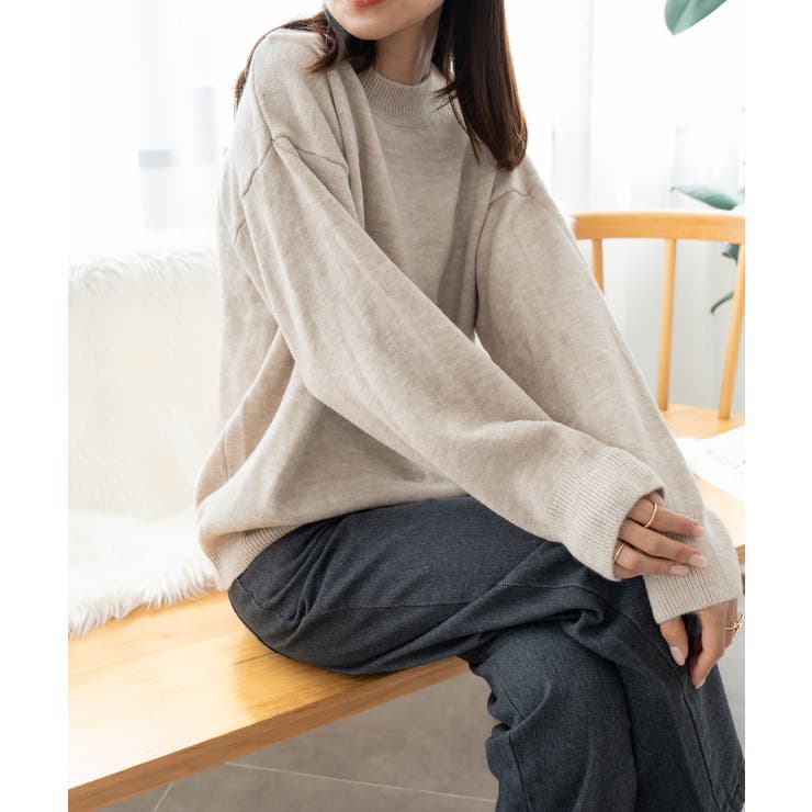 ミックスカラーオーバーニット レディース プルオーバー | SHUSHU | 詳細画像9 