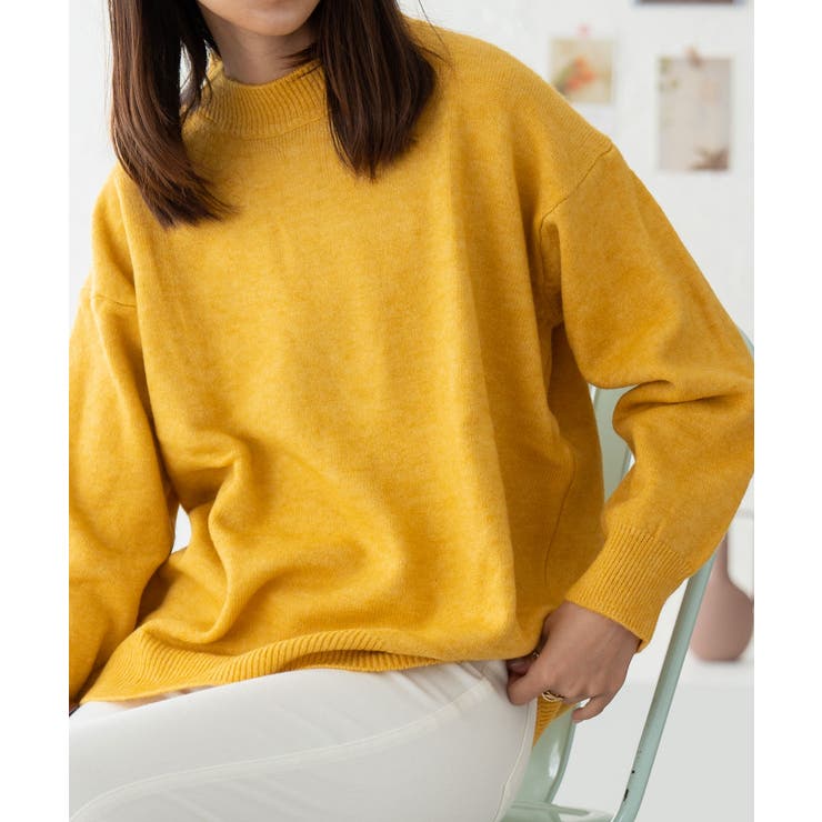 ミックスカラーオーバーニット レディース プルオーバー | SHUSHU | 詳細画像12 