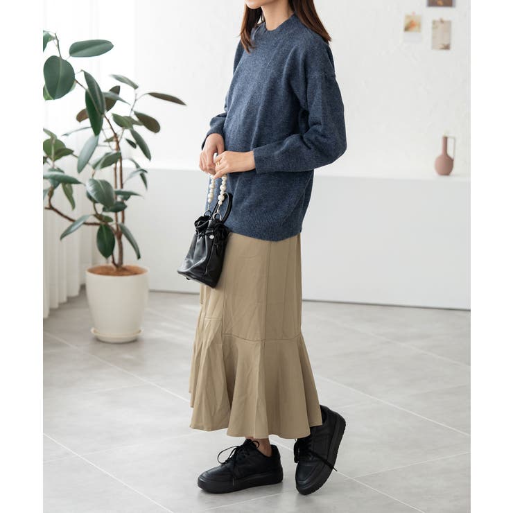 ミックスカラーオーバーニット レディース プルオーバー | SHUSHU | 詳細画像19 