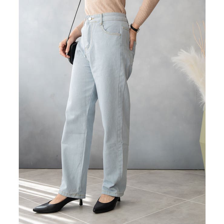 デニムロングパンツ レディース ボトムス | SHUSHU | 詳細画像5 