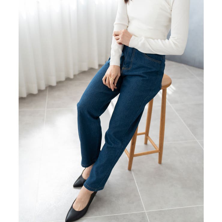 デニムロングパンツ レディース ボトムス | SHUSHU | 詳細画像3 