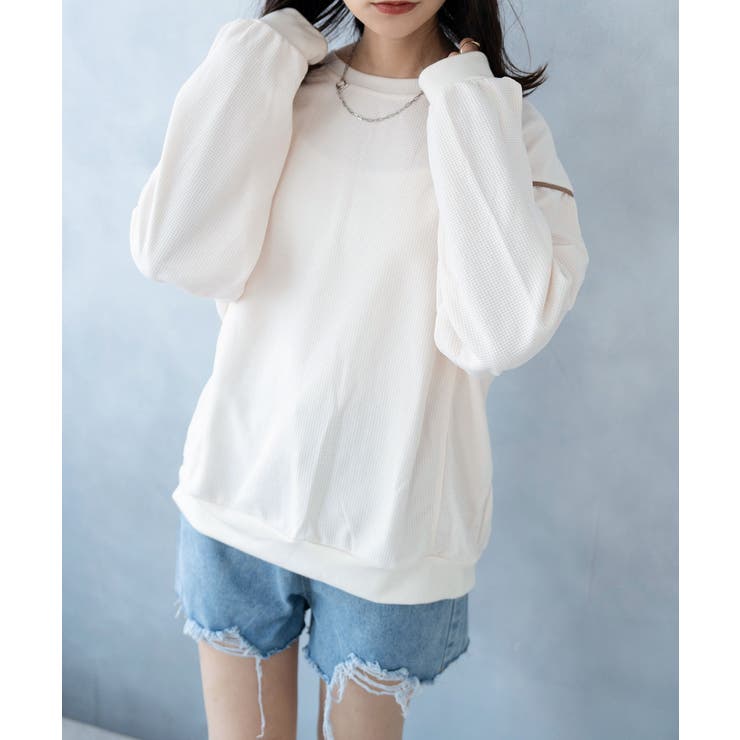 アイボリー | トレーナー レディーススウェット 薄手カットソー | SHUSHU