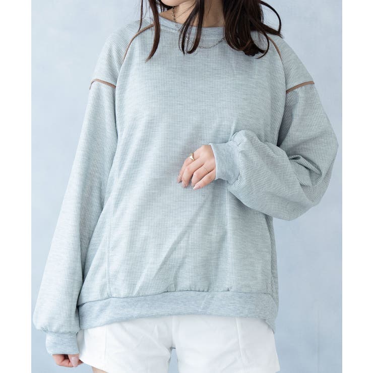 グレー | トレーナー レディーススウェット 薄手カットソー | SHUSHU