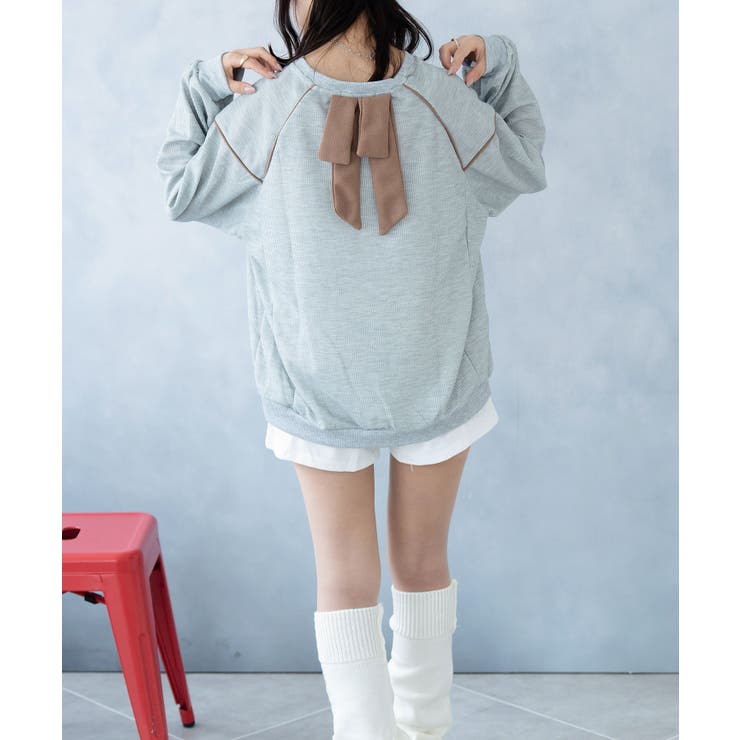 トレーナー レディーススウェット 薄手カットソー | SHUSHU | 詳細画像7 