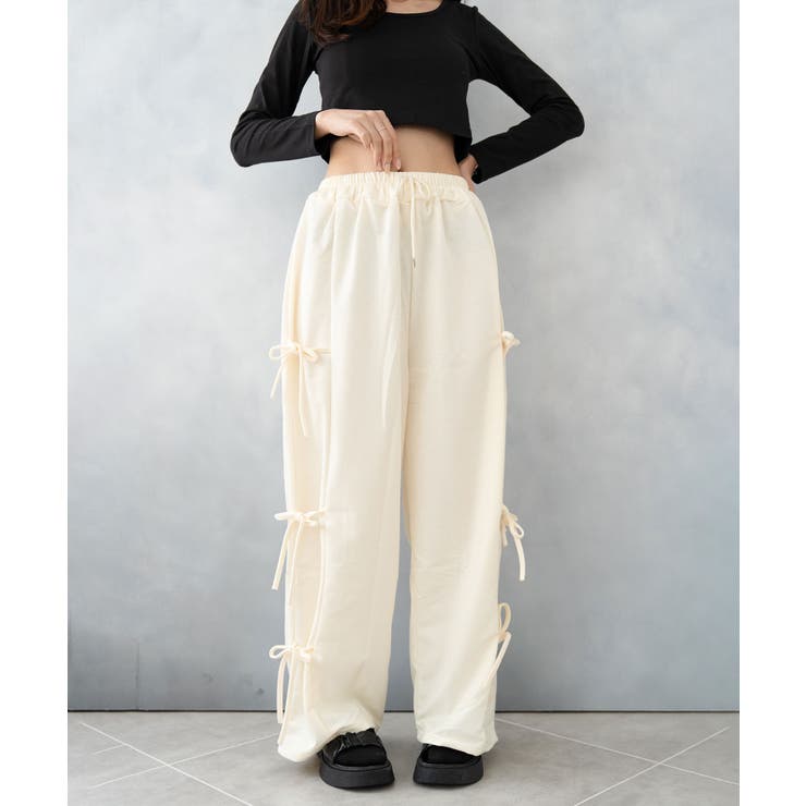 サイドリボンスウェットパンツ | SHUSHU | 詳細画像8 