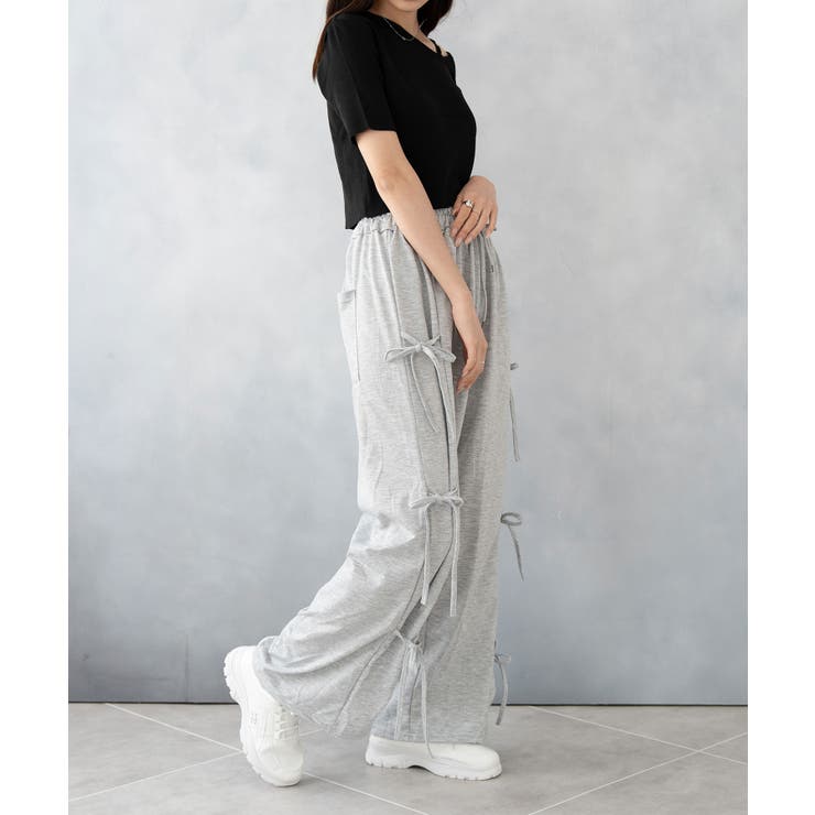 サイドリボンスウェットパンツ | SHUSHU | 詳細画像2 