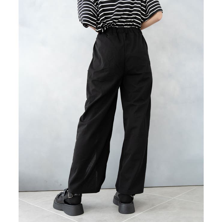 リボン開き見せハイウエストパンツ | SHUSHU | 詳細画像5 