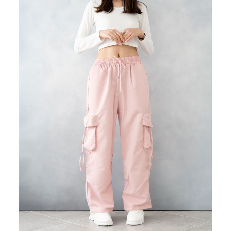 サイドポケット ドロスト カーゴ ワイドパンツ | SHUSHU | 詳細画像11 