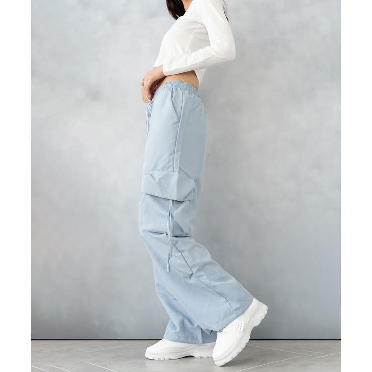 サイドポケット ドロスト カーゴ ワイドパンツ | SHUSHU | 詳細画像15 