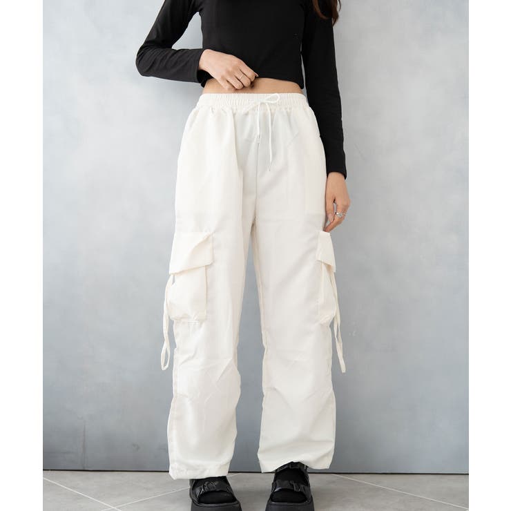 サイドポケット ドロスト カーゴ ワイドパンツ | SHUSHU | 詳細画像6 