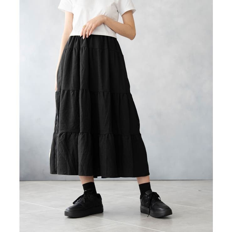 ティアード ロングスカート | SHUSHU | 詳細画像1 