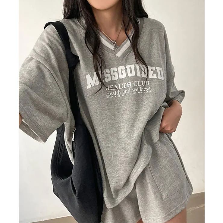 Vネックプリントセットアップ 上下セット セットアップ | SHUSHU | 詳細画像7 