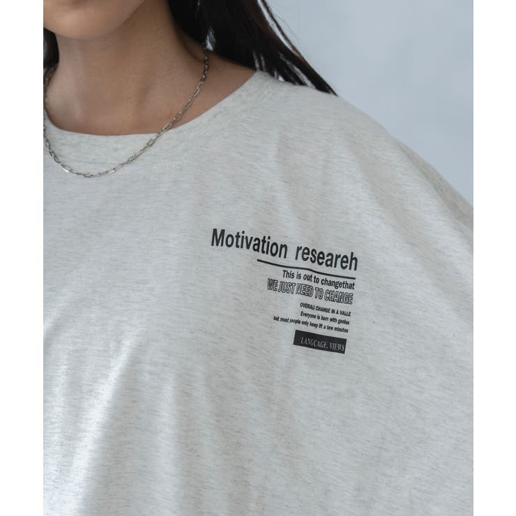 バックプリント ビックシルエット ロング Tシャツ | SHUSHU | 詳細画像19 