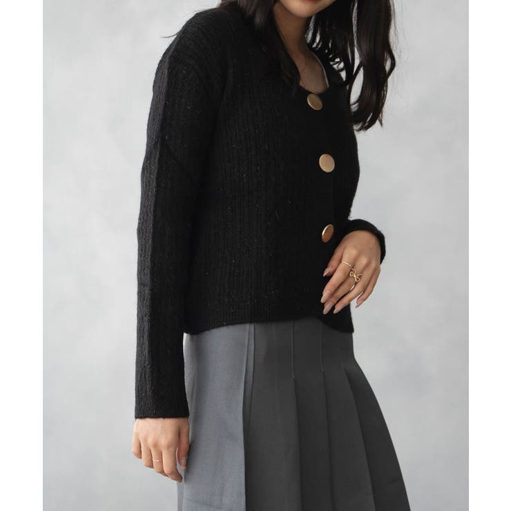 クロップド ニット カーディガン | SHUSHU | 詳細画像4 