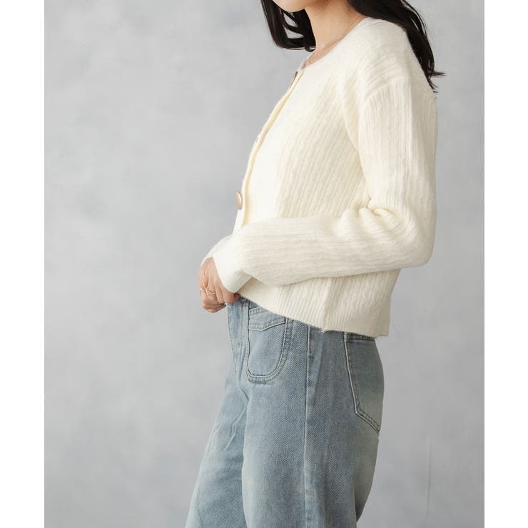 クロップド ニット カーディガン | SHUSHU | 詳細画像17 