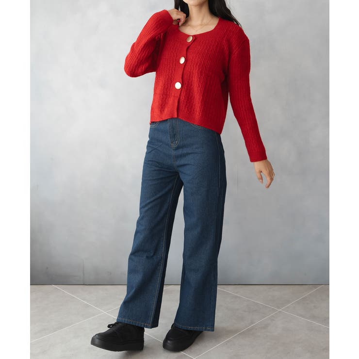 クロップド ニット カーディガン | SHUSHU | 詳細画像24 