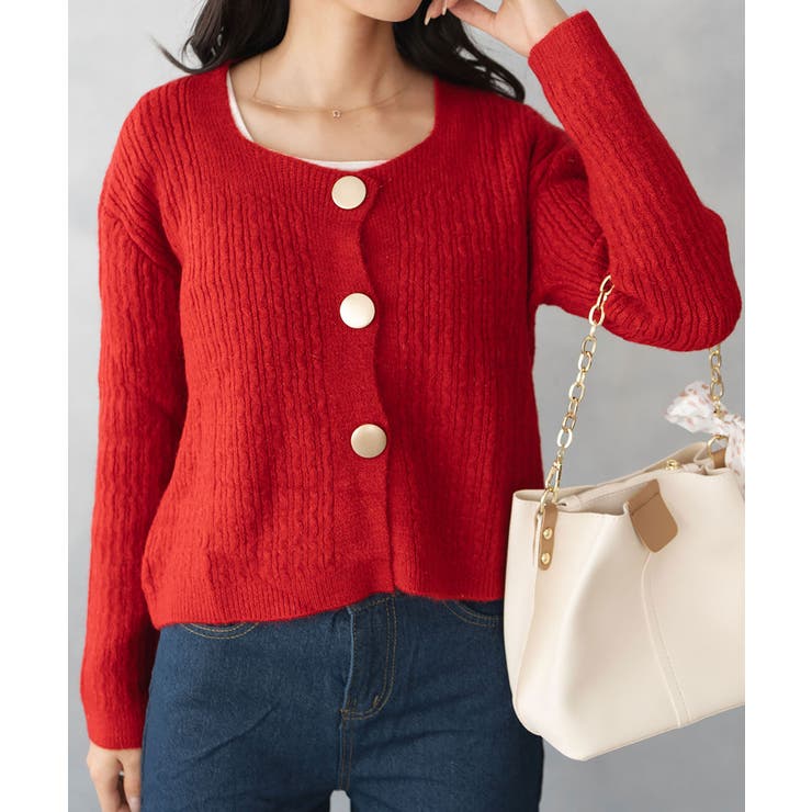 クロップド ニット カーディガン | SHUSHU | 詳細画像18 