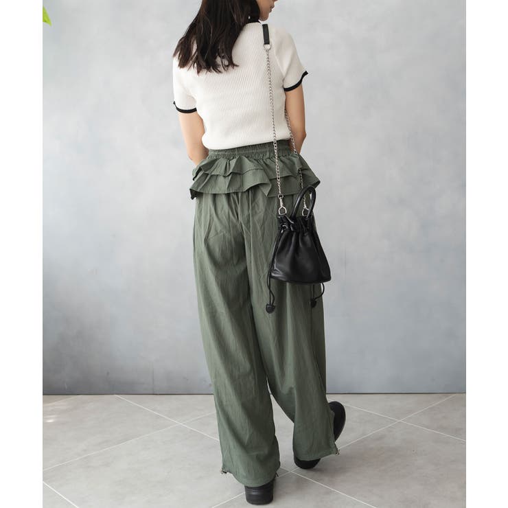 ゆったり ルーズな シルエット フリル パンツ | SHUSHU | 詳細画像8 