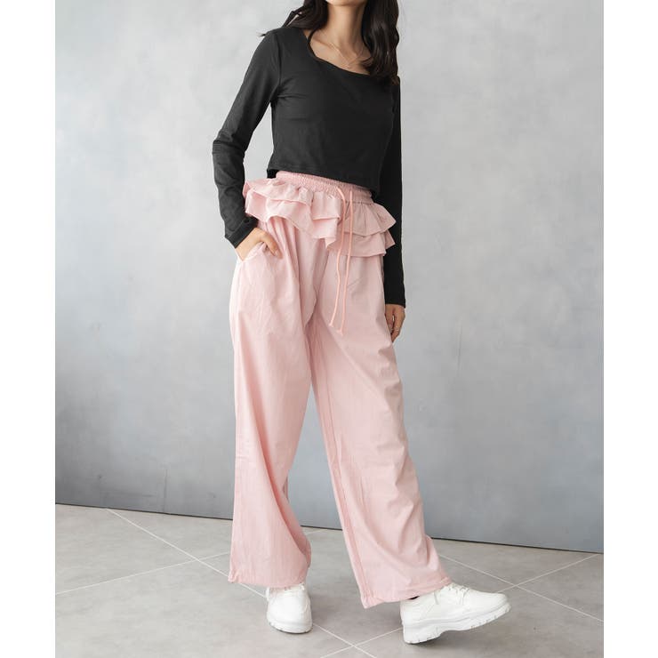 ゆったり ルーズな シルエット フリル パンツ | SHUSHU | 詳細画像13 