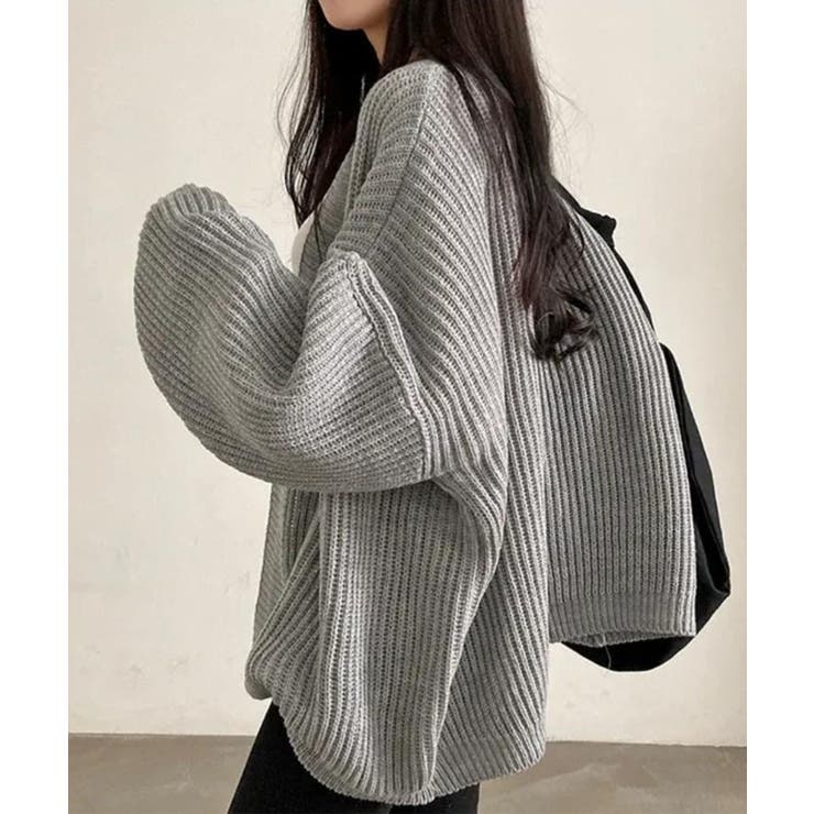 ニット カーディガン ミドルゲージ | SHUSHU | 詳細画像17 