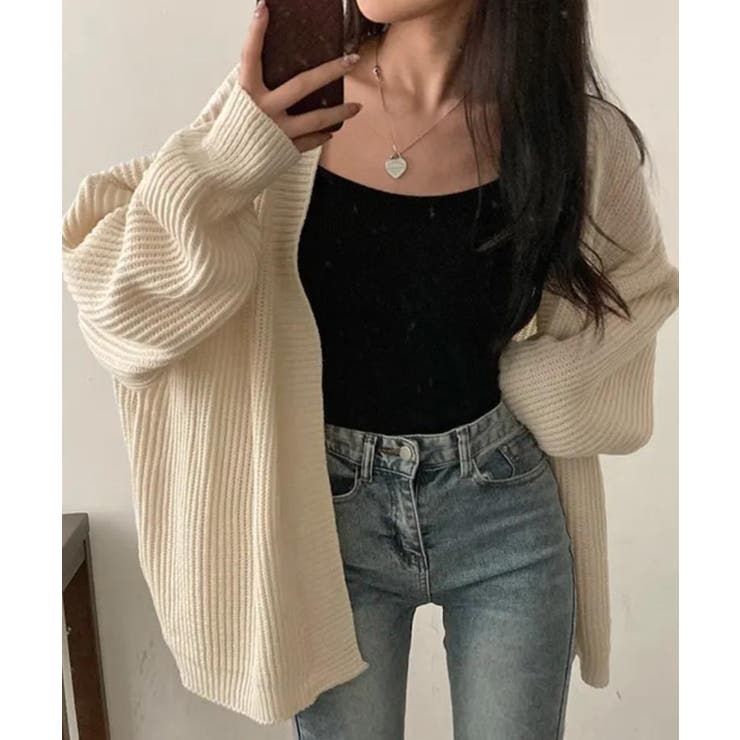 ニット カーディガン ミドルゲージ | SHUSHU | 詳細画像14 