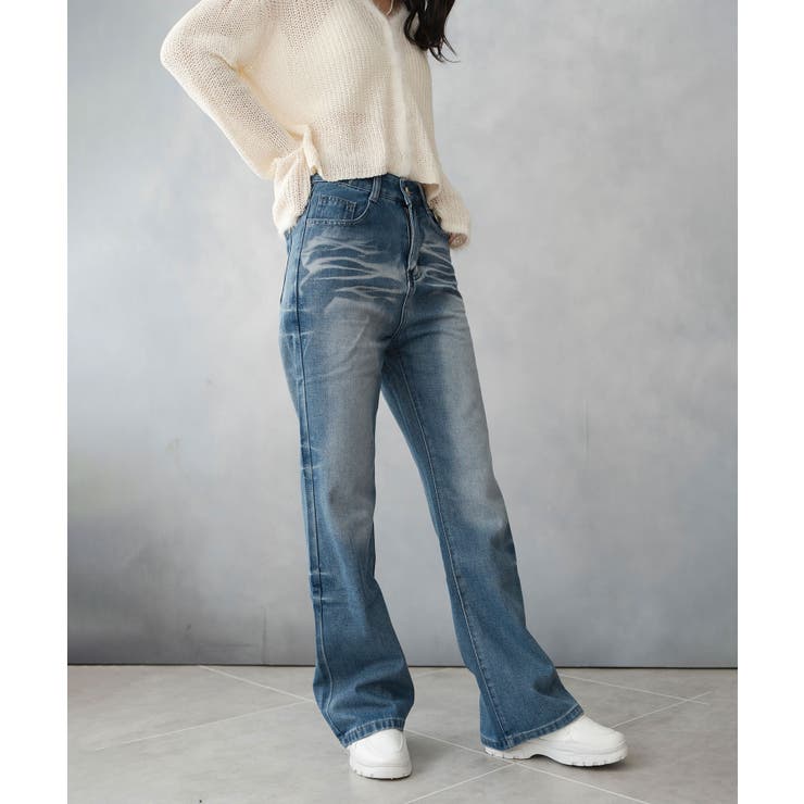 レトロ ヴィンテージライク デニムパンツ | SHUSHU | 詳細画像5 