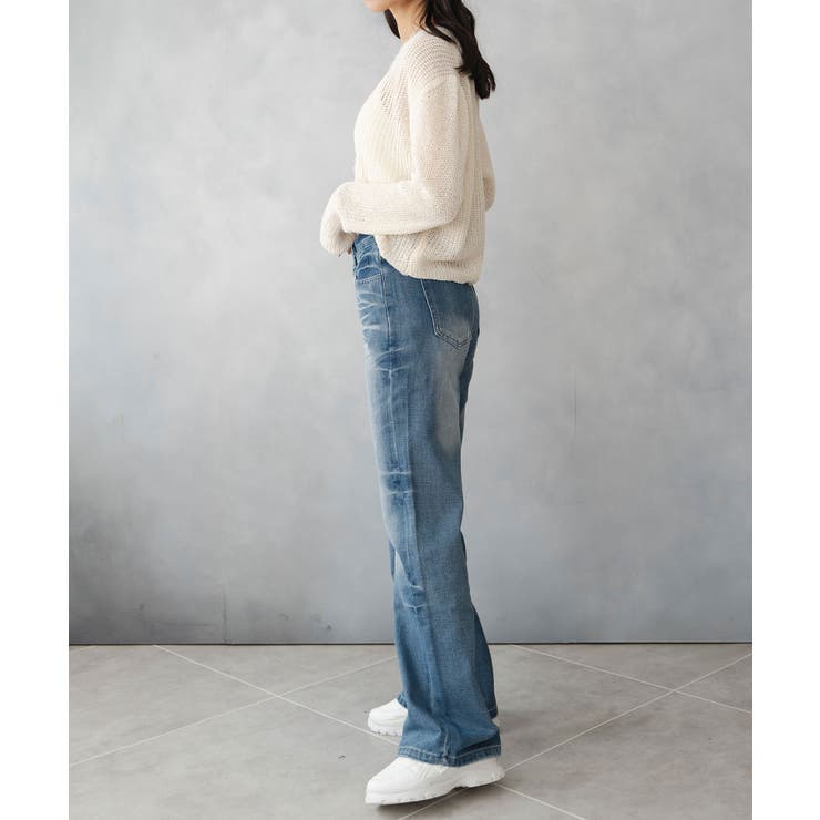 レトロ ヴィンテージライク デニムパンツ | SHUSHU | 詳細画像6 