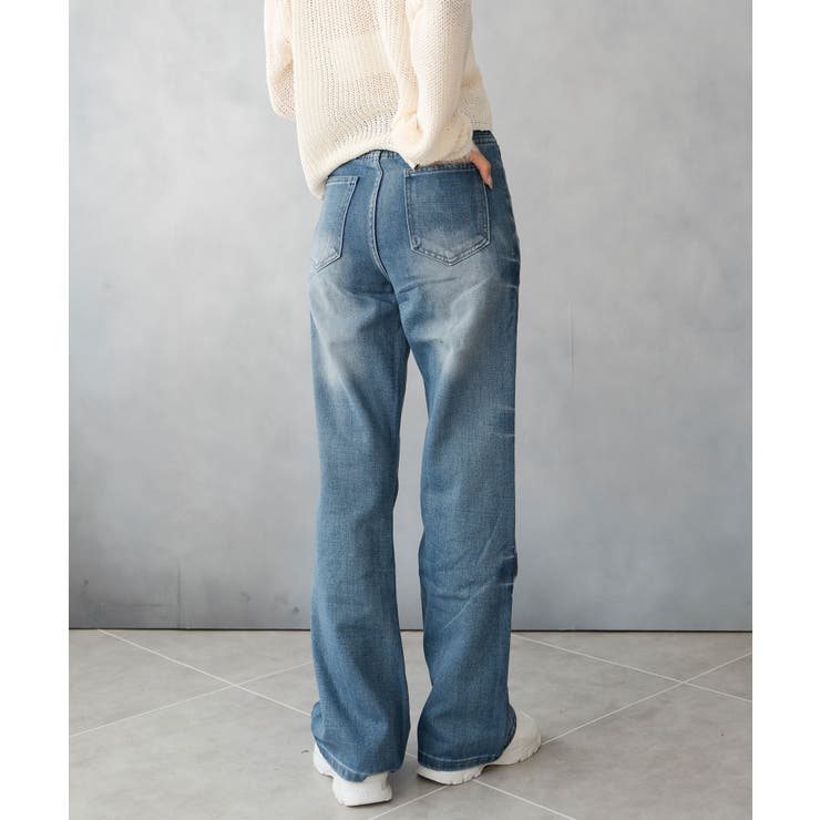 レトロ ヴィンテージライク デニムパンツ | SHUSHU | 詳細画像8 