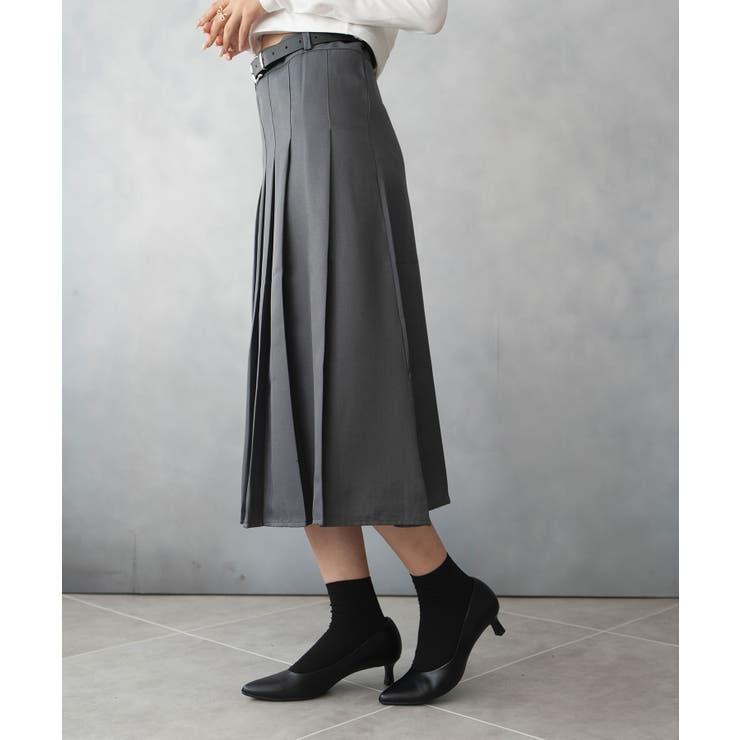 ベルト付きプリーツスカート | SHUSHU | 詳細画像12 