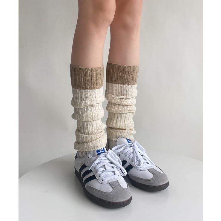 レッグウォーマー ソックス 配色靴下 | SHUSHU | 詳細画像15 