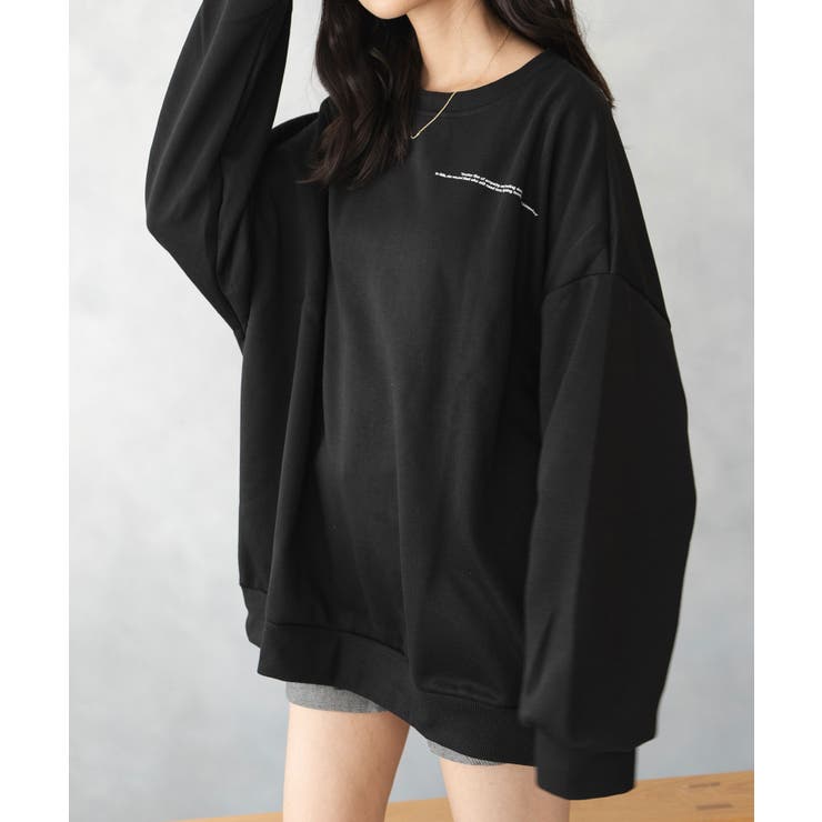 フルムーン バックプリント スエット 長袖  | SHUSHU | 詳細画像2 