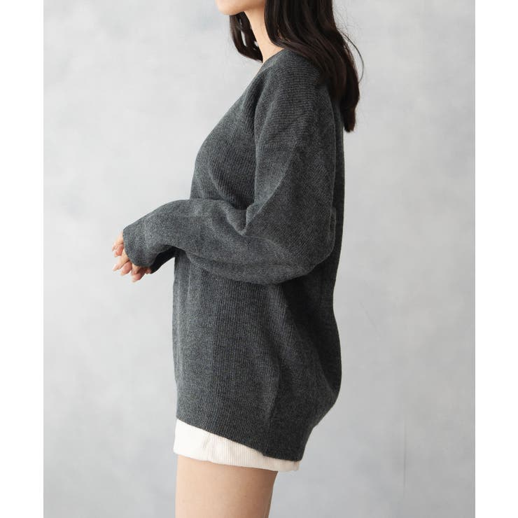 Vネックニット | SHUSHU | 詳細画像14 