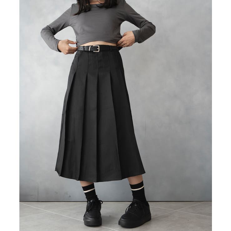 ベルト付きプリーツスカート | SHUSHU | 詳細画像2 