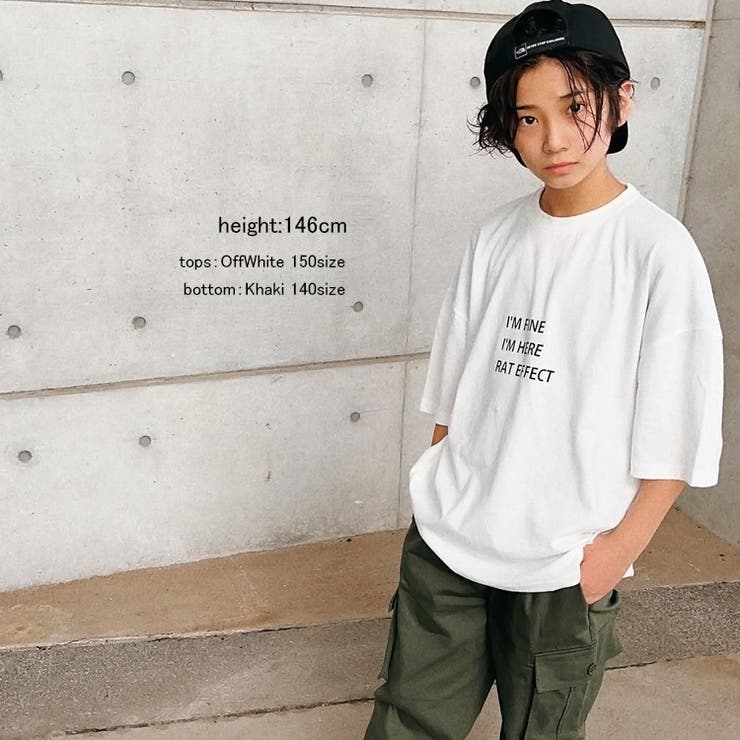 3段ロゴプリントスーパービッグTシャツ トップス カットソー | 子ども服 SHUSHU | 詳細画像15 