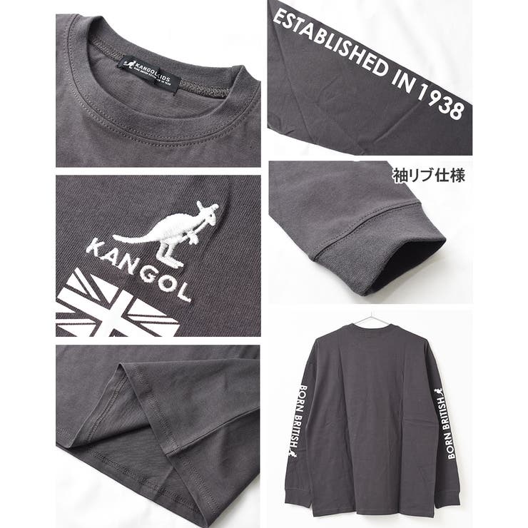 KANGOL 別注袖ロゴプリントロングTシャツ トップス | 子ども服 SHUSHU | 詳細画像11 