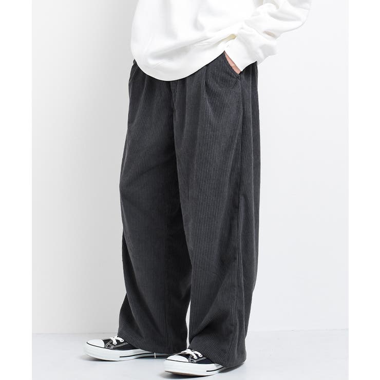 コーデュロイワイドパンツ ボトムス 長ズボン[品番：SHUK0001286